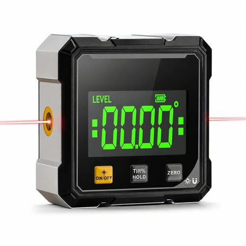 360° Magnetic Digital Angle Gauge Finder With Laser Inclinometer Level Meter UK — image 6
