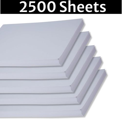 A4 White Paper Printer Copier 5 Reams OF 500 Sheets Photocopy Stationary Office — image 1