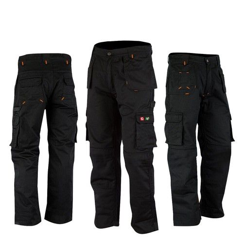 Mens Cargo Combat Work Trousers Size 32 to 44 Black Navy Trousers Knee Pads