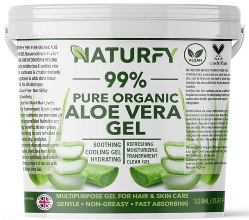 Aloe Vera Gel Pure Natural Organic Multipurpose Soothing Hair & Skin Care500-1kg — image 1