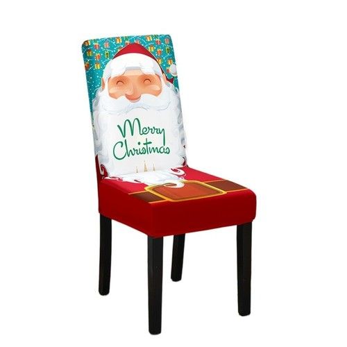 Christmas Santa Hat Dining Chair Covers Party Xmas Party Chair Table Seat Decor