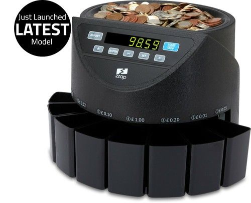 COIN MONEY COUNTER SORTER MACHINE CASH CURRENCY COUNTING GBP AUTOMATIC UK ZZAP