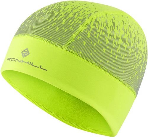 Ronhill Reflect Running Beanie Yellow Thermal Reflective Run Hat Mens Womens