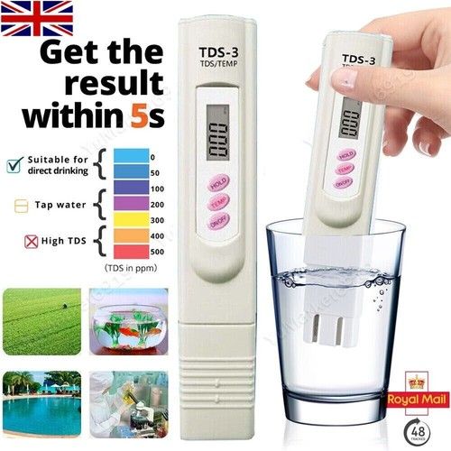 Digital Tester TDS  PPM Meter Water Purity Hydroponics Water Quality Test Pen UK