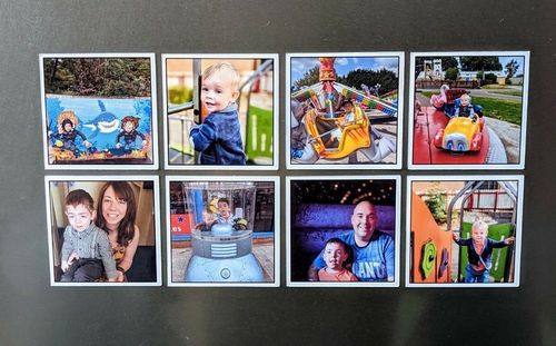 Fridge Tiles, Fridge Magnet Set, Personalised Photo Magnets, Photo Gift for Mum — image 5