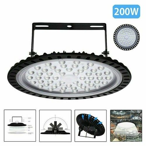 UFO LED High Bay Light 50W 100W 200W 300W for Workshop Garage Lights Industrial