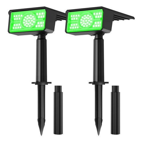 T-SUN 2Pack 49LED Solar Spot Lights Garden Light Landscape Solar Wall Lights UK