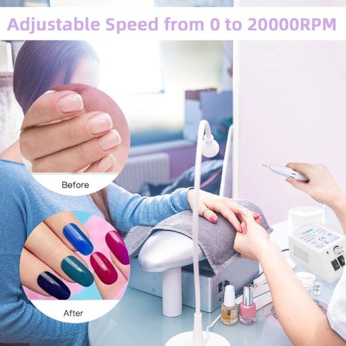 Electric Nail Art File Drill Machine Professional Manicure Pedicure False Set UK — image 5