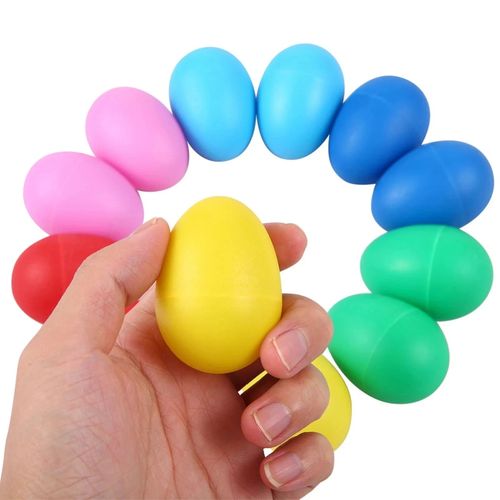 12Pcs Egg Shakers Musical Instruments Percussion Egg for Kids Toy Plastic Easte — image 3
