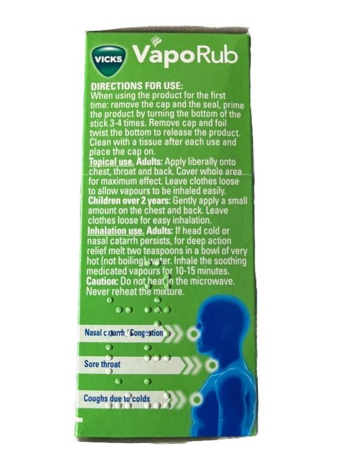 Vicks VapoRub Easy Application Twist and Apply On Chest  4 Cold Relief BBE 08/26 — image 2