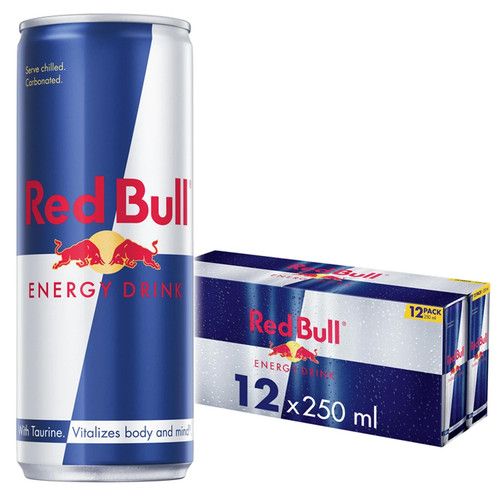 Red Bull Energy Drink 250ml - Choose your Flavour (Pack of 12 x 250ml)