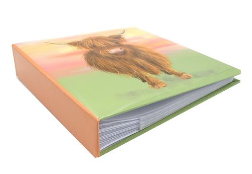 Highland Cow Design Photo Album Holds 200 Slip In 4 x 6" Family Photographs — image 2
