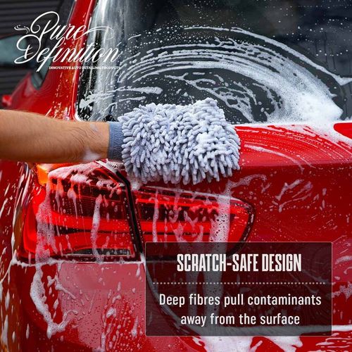 Chenille Wash Mitt X 2 Microfibre Noodle Car Washing Cleaning Pure Definition — image 4