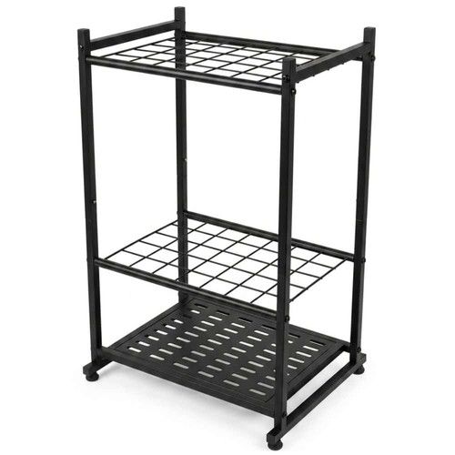 Metal Garden Tool Storage Rack with Shelves - Garden Lawncare Guy