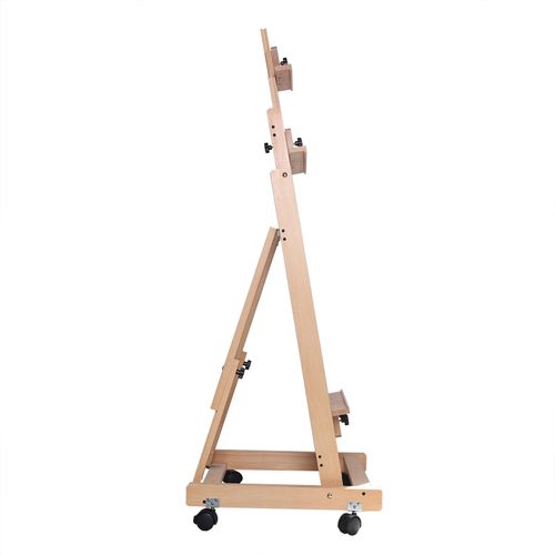 Large Studio H-Frame Easel Painting Floor Beech Wood Adjustable Pro Artist Easel — image 7