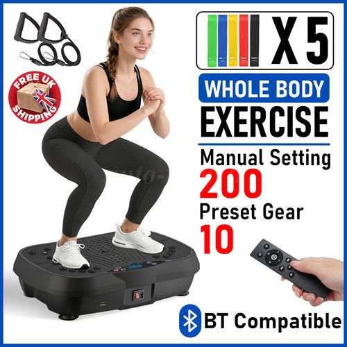 Power Vibration Plate Exercise Body Shaker Massager Vibrating Machine Platform