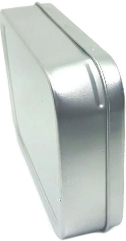 Silver Old Classic 2oz Tobacco tin, gift box, pill tin, Airtight empty tin — image 2