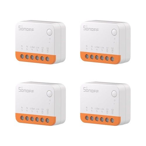 SONOFF MINI R4 Smart Light Switch 2-Way Wi-Fi Smart Switch Remote Control 4 Pack
