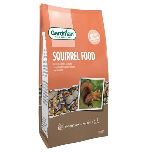 Gardman Squirrel Food 1.3kg Garden Feeding Essential Vitamins Minerals