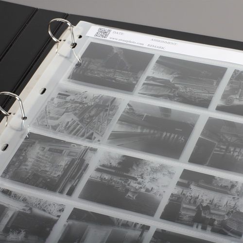 eTone 60x 120 Film Negative Strip Sleeves Storage Ring Binder Pages-translucent — image 9