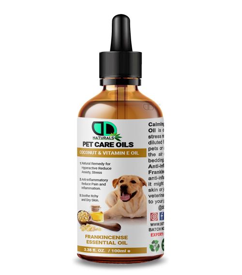 Dog Massage Oil – Soothing with Frankincense Essential Oil – Calming & Pet-Safe — image 1
