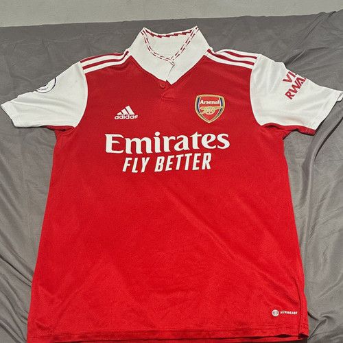 Adidas Arsenal Home Shirt Nelson 24  Signed Adults M Short Sleeve Red Football