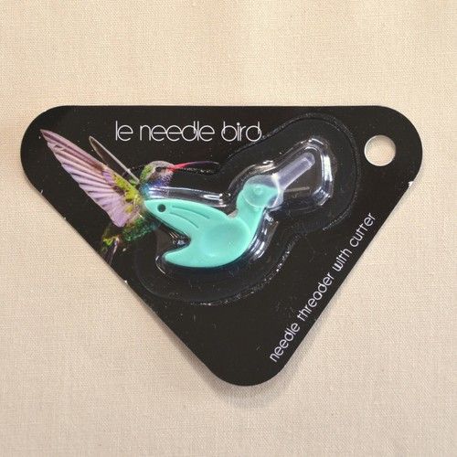 Bird Needle Threader Small Thread Cutter in Pink Blue Green for Travel Aeroplane