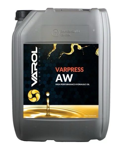 Varpress 46AW Hydraulic Oil - 20Ltr - ISO 46 - DIN 51524 — image 1