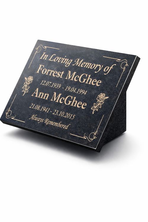 Large Granite Memorial Grave Plaque Engraved Memorial Gravestone Headstone — image 2
