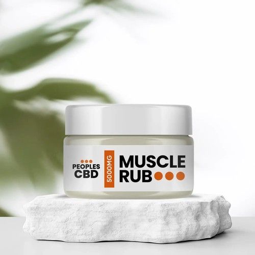 Peoples CBD® 1000mg - 5000mg CBD Strong High Strength Massage Muscle Rub Balm