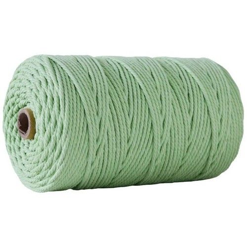 3mm 200M Natural Cotton Twisted Cord Craft Macrame Artisan Rope Weaving Wire DIY