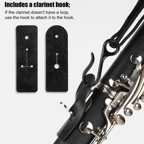 Clarinet Neck Strap Adjustable Ergonomic Pad Support Alto Saxophone Neck — image 10
