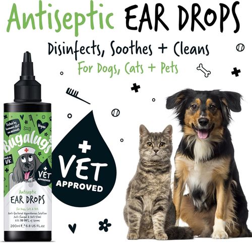 BUGALUGS Dog Ear Antiseptic Drops soothes itching & odours cleaner first aid — image 2
