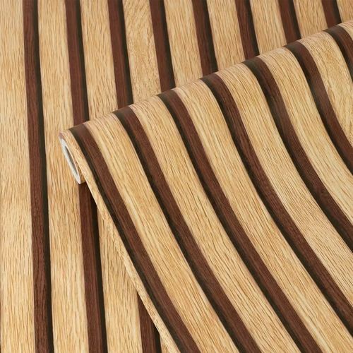 10M Self-Adhesive 3D Effect Wooden Slat Wall Panel Peel&Stick Easy DIY Wallpaper — image 2