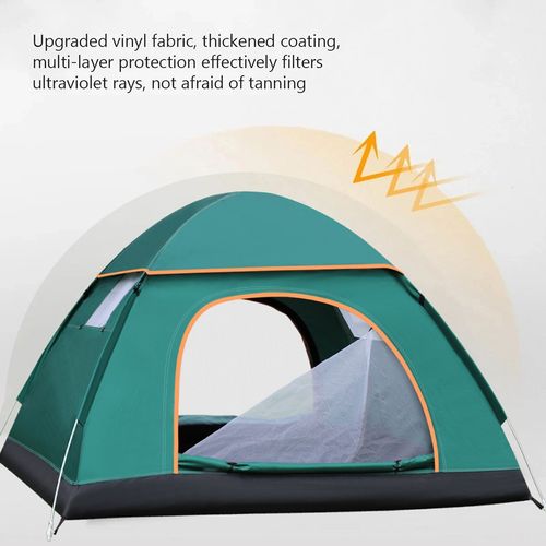 3-4 Man Person Automatic Instant Double Layer Pop Up Camping Tent Waterproof — image 9