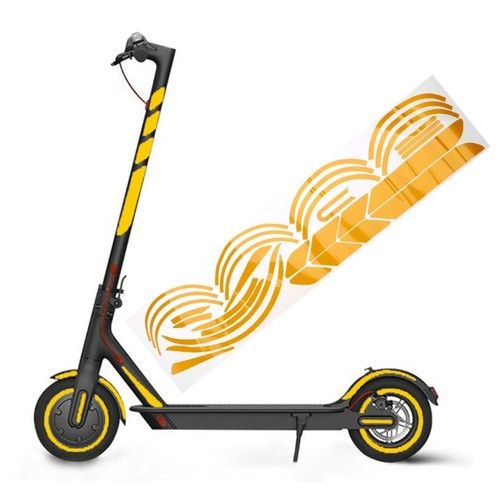 Electric Scooter Reflective Stickers Waterproof Scooter Decal Scooter Parts