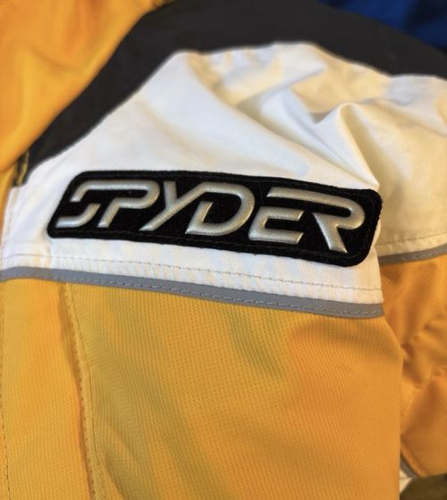 Spyder Med 44” Yellow Dermizax Insulated Snow Ski Snowboarding Jacket Zip Pocket — image 5