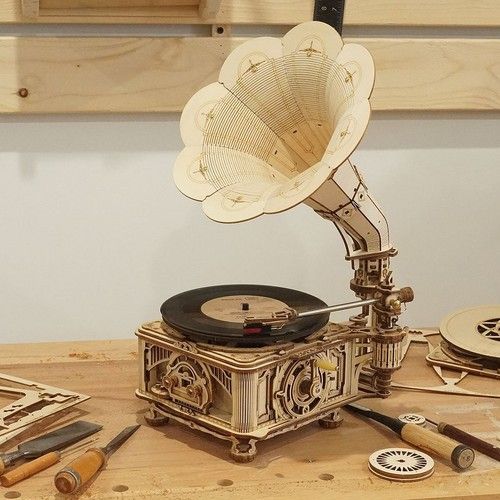 ROKR 3D Wooden Puzzles DIY Jigsaw Model Kit Music Box Building for Adults Gift