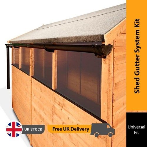BillyOh Shed Gutter System Kit - 12ft Gutter Kit