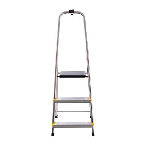 BiGDUG Aluminium Step Ladder - Non-Slip Surface Hand Rails - 3-8 Tread Step — image 2