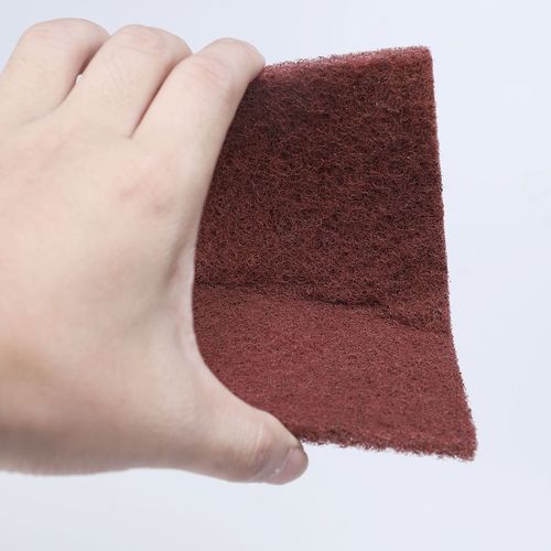10pcs Scouring Pad Non-Scratch Scouring Sponge 6"x4" Scrub Pads Brown — image 5