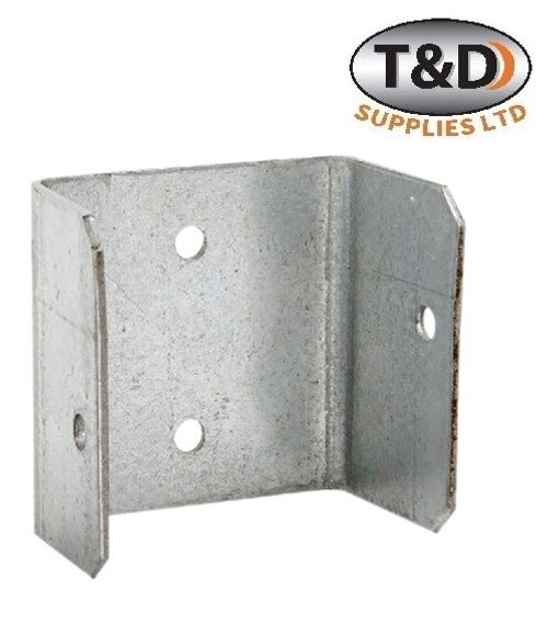 50mm Galvanised Fence Panel Clip & Trellis Bracket for Garden & Decking Fixing — image 1
