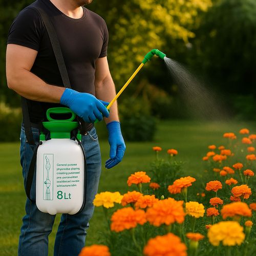 Garden Pressure Sprayer Bottle Water Pump - 8L High Pressure Weed Spray Shower — image 13