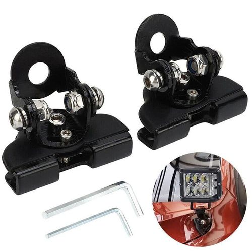 2Pcs Car Engine Hood LED Light Bar Mounting Bracket Work Light Mount Holder Base — image 8