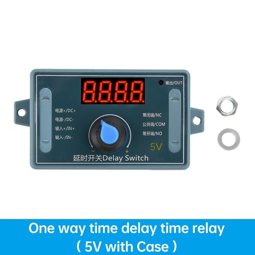 DC 5V 12V 24V 10A Delay Time Relay Module Adjustable LED Timer Control Switch UK — image 2