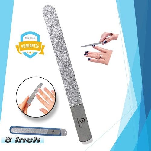 Branded Professional Diamond Deb Foot Care Skin And Nail File Steel 6,7,8" Steel