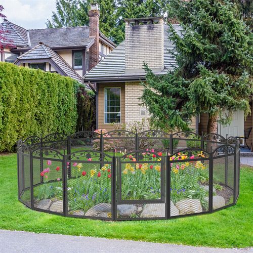 Rustproof Large Metal Dog Playpen Panels Pet Dog Fence Exercise RV Camping Yard — image 6