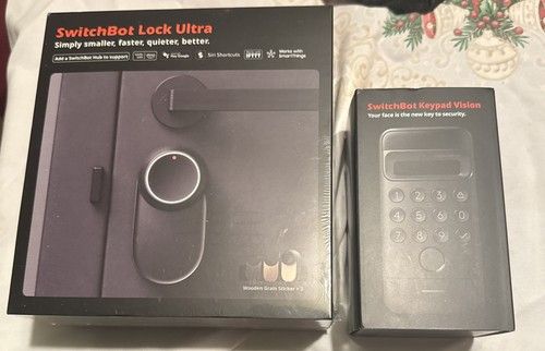 SwitchBot Lock Ultra & Keypad Vision Pro Combo 