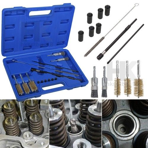 14x Diesel Injector Seat Cleaning Brush Tool Universal Engine Injector Cleaner
