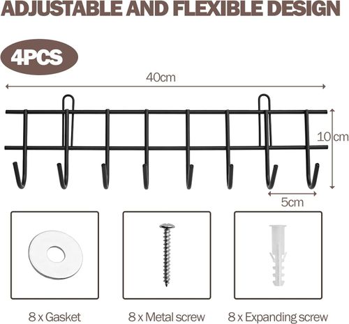 Garden Tool Rack Garage Tool Organiser Holder Wall Mount Heavy Duty Hook Storage — image 5